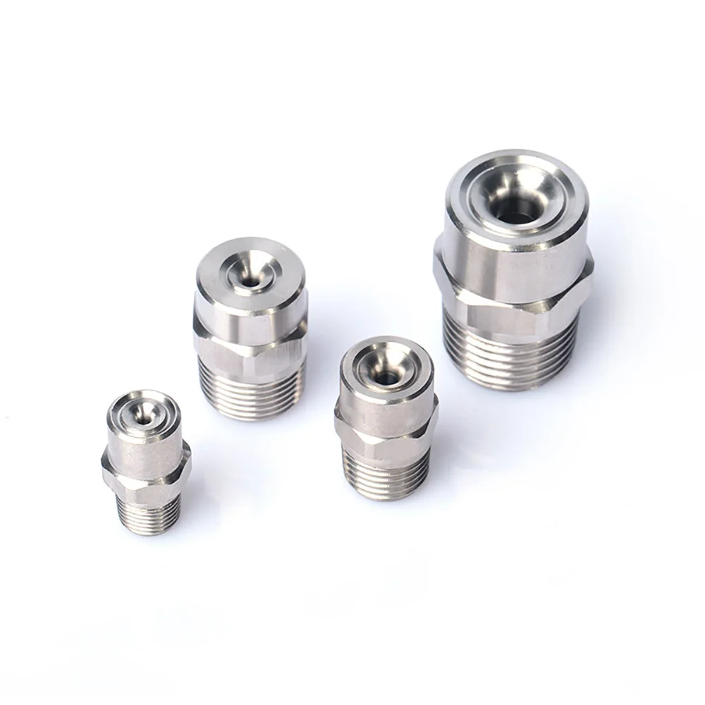 Stainless Steel Wide Angle Solid Cone Industrial Spray Cleaning Humidification and Dust Removal Nozzle