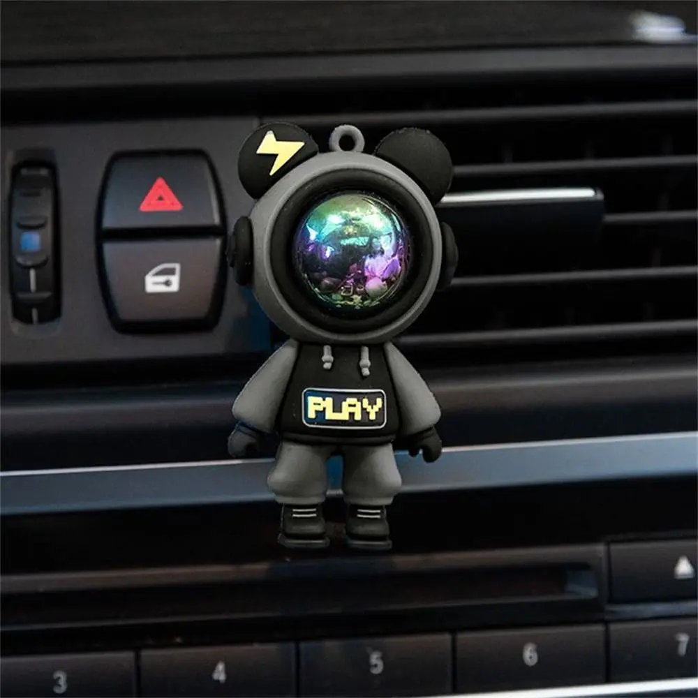 Air Freshener Car Aromatherap Cilp Decoration Astronaut Car Perfume Cilp Silicone Cute Air Vent Ornament