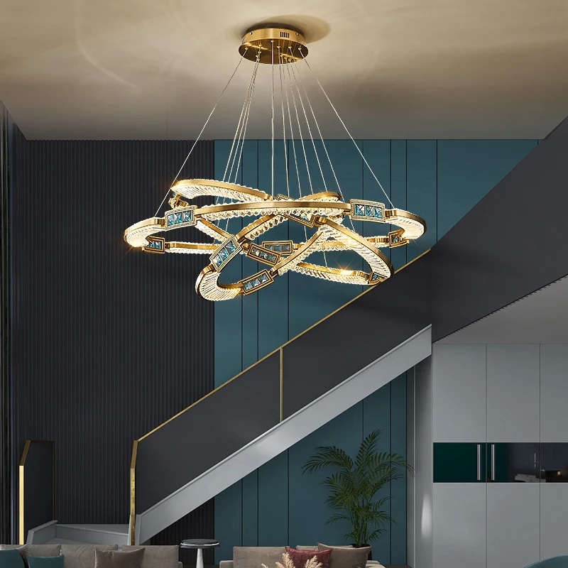 Creative Modern Design Unique Chandelier Light Living Room Hotel Lobby Villa Entrance Pendant Lighting