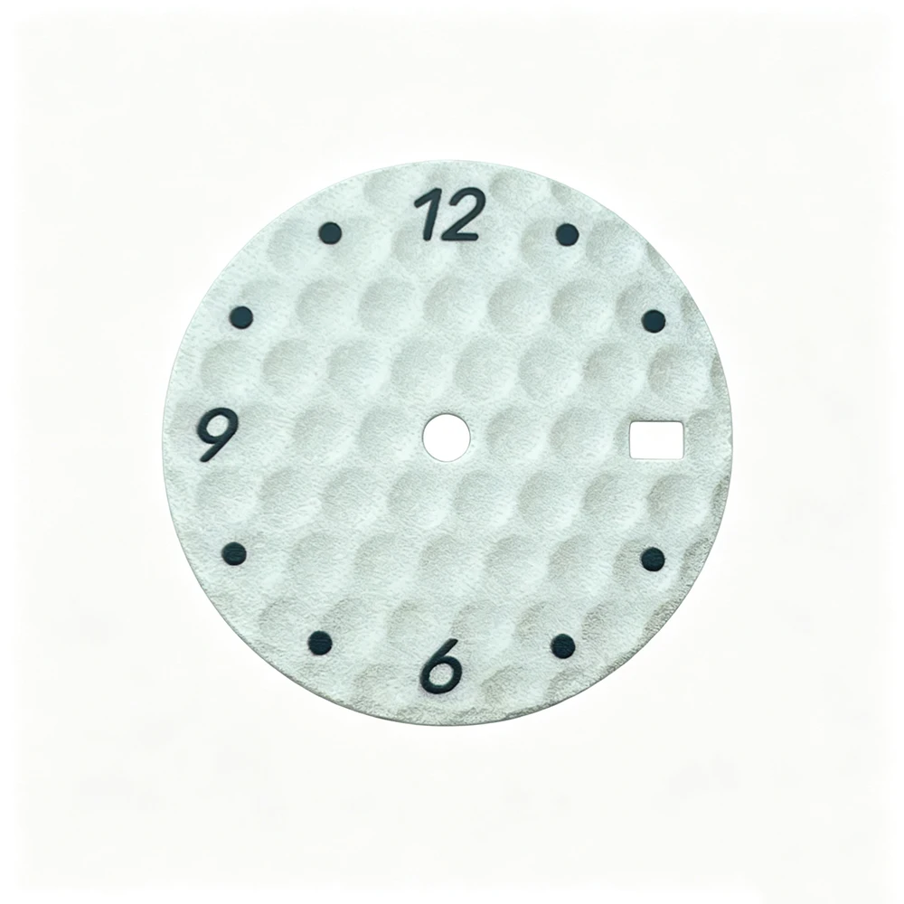 28.5mm Dial Fan Textured Watch Dial Concavo-Convex Dial Watch Dial Watch NH35 Dial Watch Parts for NH35/36 Movement Watch Face