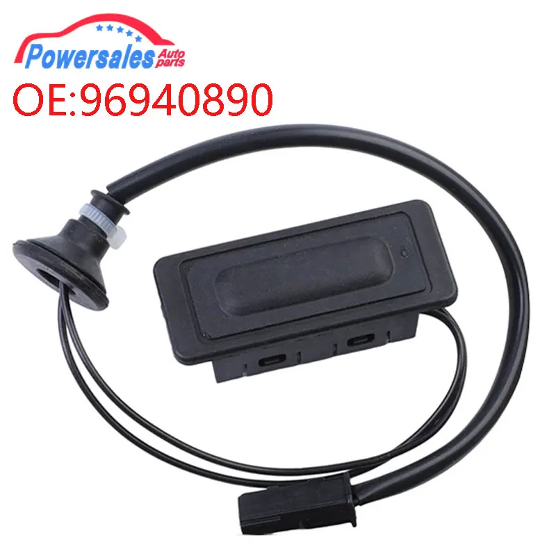 Interruptor de puerta trasera de coche, botón de apertura de la tapa del maletero para Chevrolet Sonic Sedan Aveo Captiva 2012, 2019-96940890, nuevo