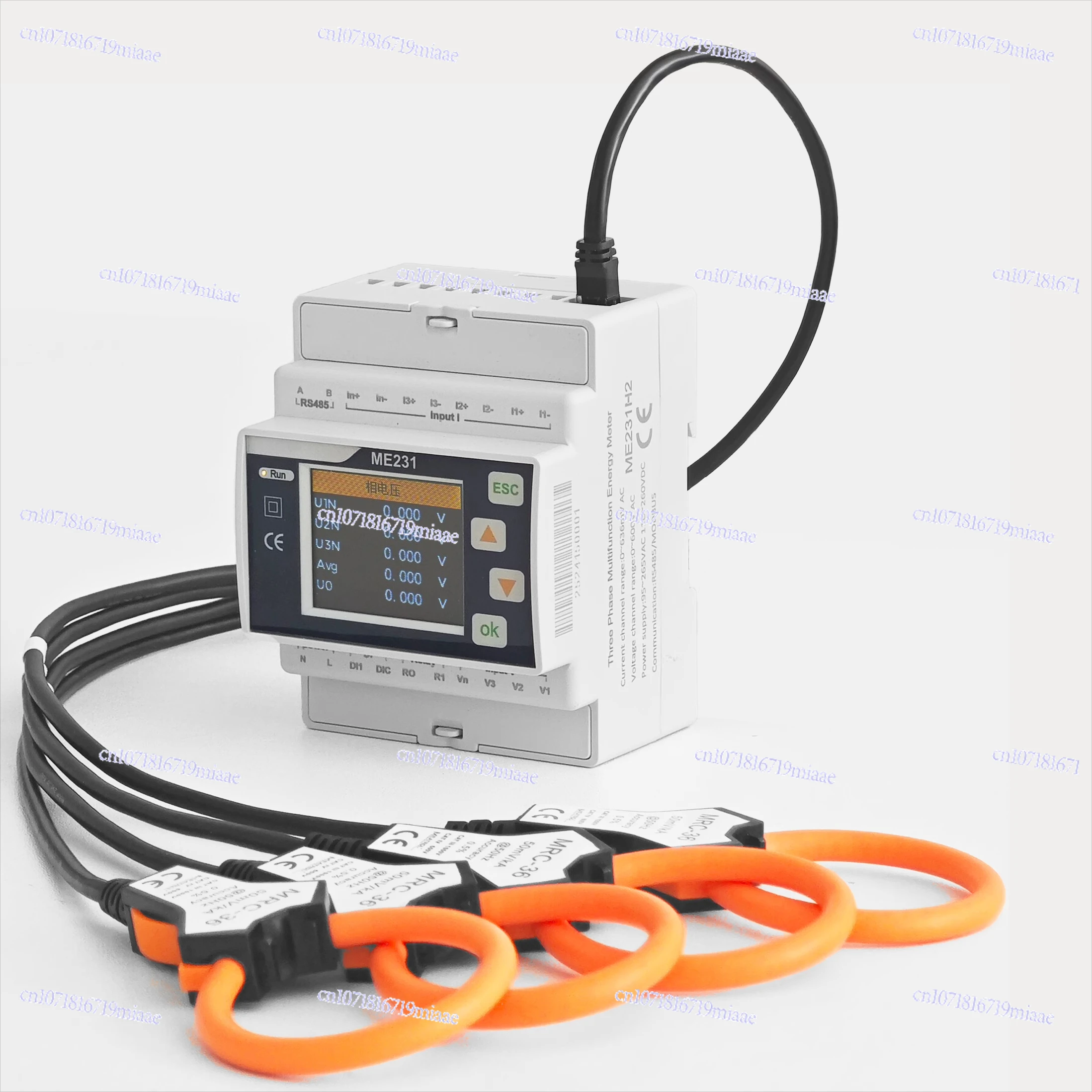 

Rail-type Three-phase Smart Meter Roche Coil Flexible Transformer Set, Energy Metering, Power Monitoring