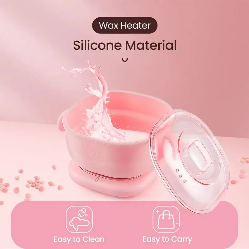 400ML Wax Heater Machine Silicone Hair Removal Waxing Beans Melt Machine Depilation Wax Heating Melting Pot Body SPA Depilator