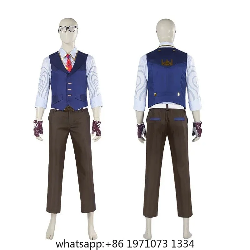 Anime Valorant Chamber Cosplay Costume Vest Shirt Pant Outfit Accessory Halloween Carnival Party Christmas Outfit Disguise Wear