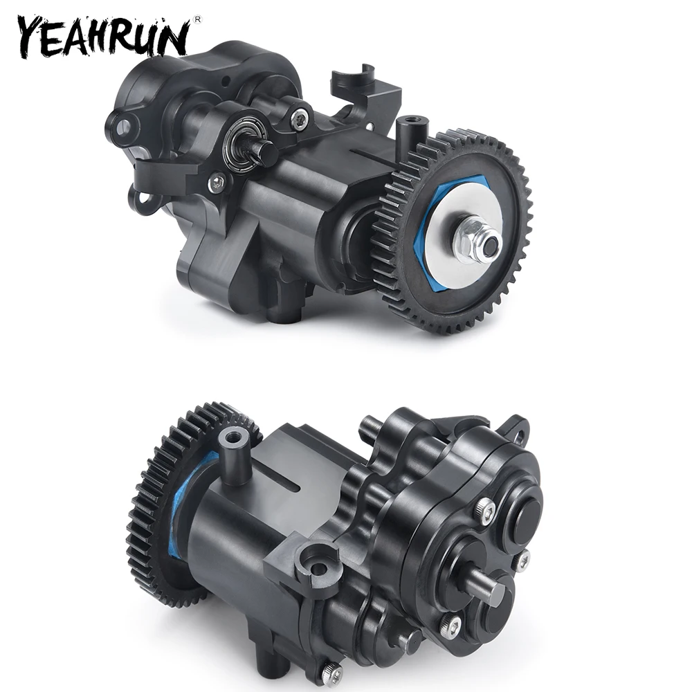 

YEAHRUN Metal Center Transmission Gearbox with Internal Gears For 1/10 TRX-4 TRX-6 TRX4 TRX6 RC Crawler Car Upgrade Parts