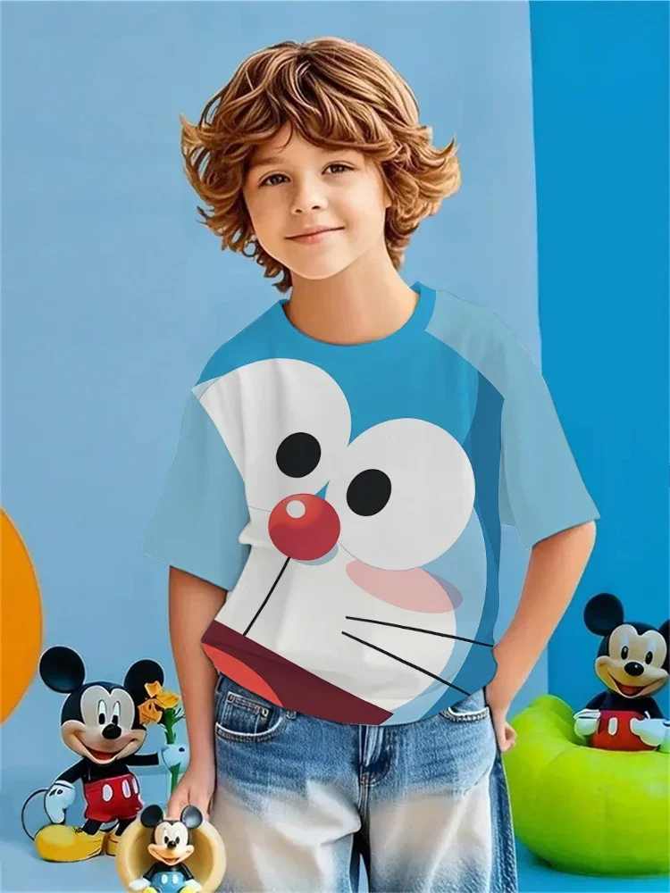 عبقور شخصية الاطفال تي شيرت قصير الأكمام تي شيرت للبنين بنات الذين تتراوح أعمارهم بين 3-14 ملابس يومية غير رسمية الصيف الأطفال الموضة #2