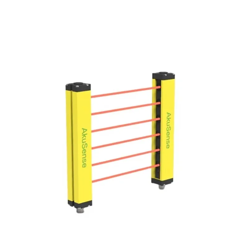 Akusense CE UL Safety Light Curtain High-Resolution Infrared Beam Sensor For Machine Guarding And Personnel Protection