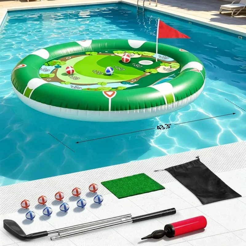 Uppblåsbart golfspel för pool strandleksaker för barn_voghion.com
