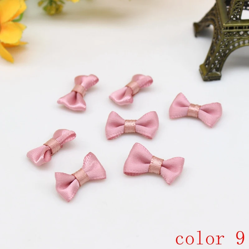 50/100 Stück 10mm-20mm Kleine Satinband-Schleifen Blumenband-Schleifen Bastelbedarf Kinderkleidung Hochzeit Party Nähen DIY Dekorationen – Detail 13