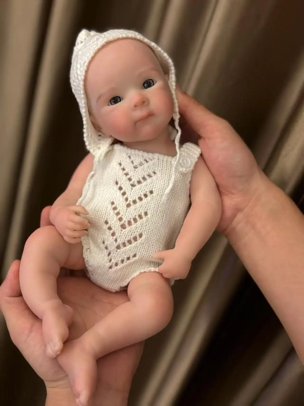 AnjoDoll 2 sets Kleding 13 Inch Open Mond Bettie Bebe Meisje Wasbaar Geschilderd Pasgeboren Siliconen Pop Speelgoed reborn de siliconen