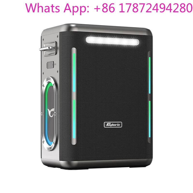 400W X15 Portable Wireless Party Speaker with RGB Light High Power Subwoofer Karaoke Boombox System