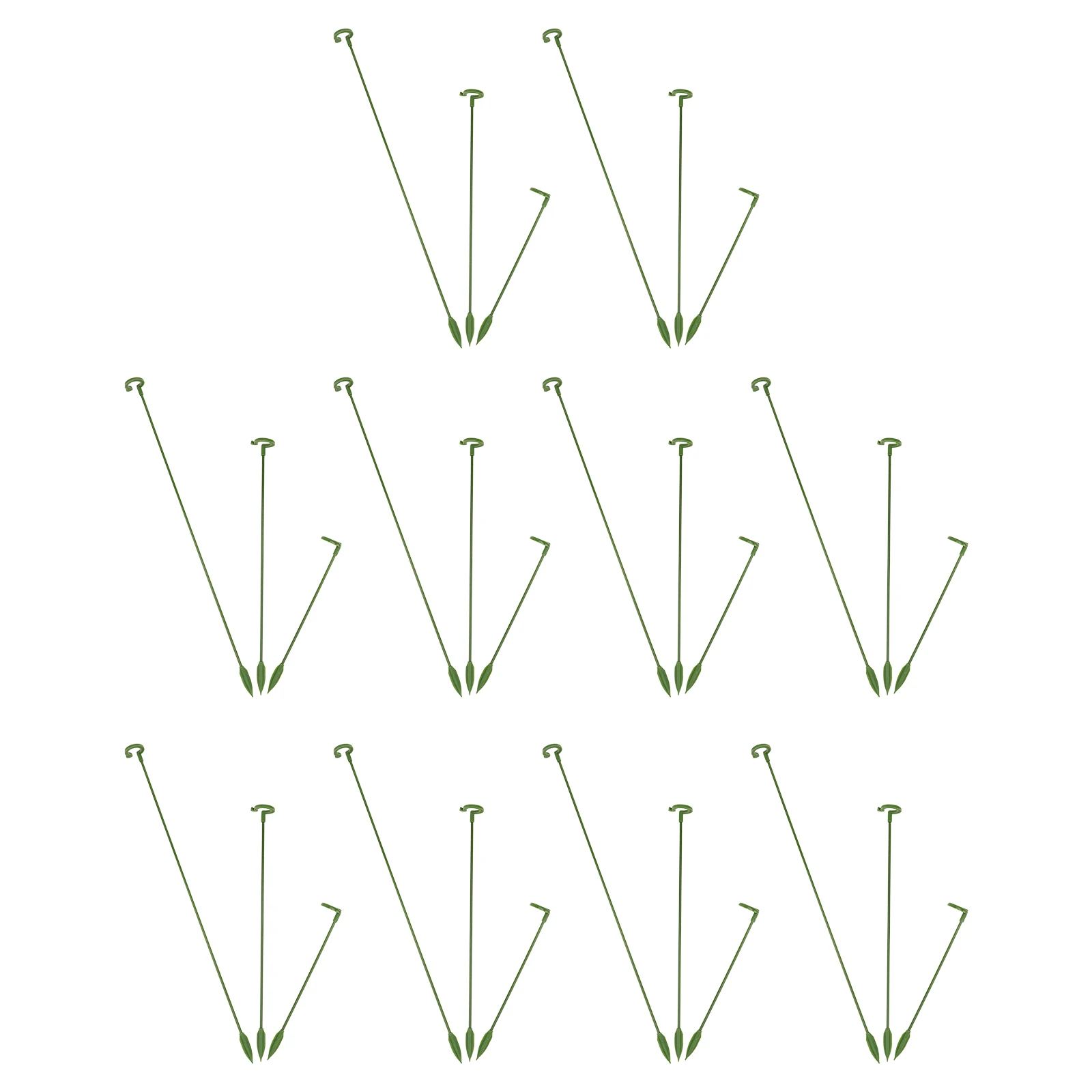 30 peças haste de suporte de plantas para vasos de plantas premium fibra de vidro suporte multifuncional leve jardinagem interna