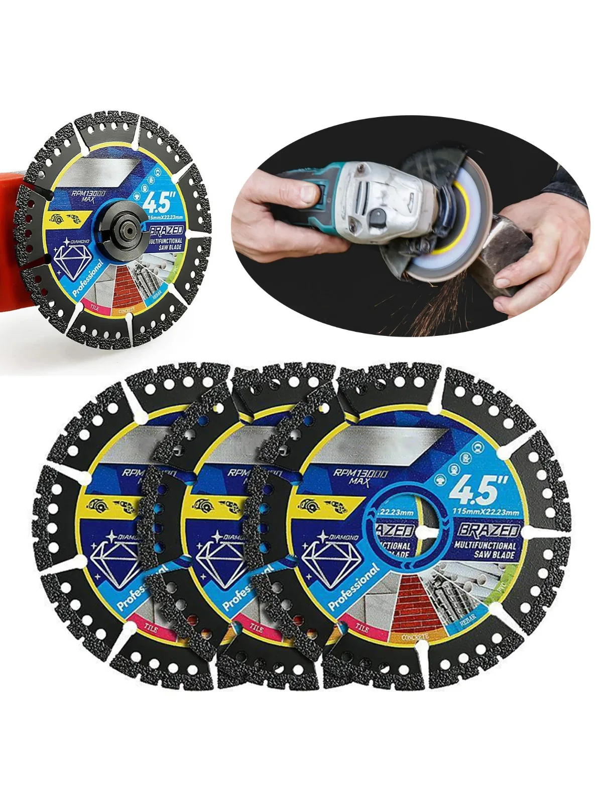 Multi-materiaal snijbladen metaal tegel steen kunststof haakse slijper zaagbladen voor legering gietijzer marmer gereedschap accessoires - afbeelding 2