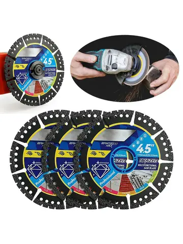 Multi Material Cutting Blades Metal Tile Stone Plastic Angle Grinder Saw Blades for Alloy Cast Iron Marble Tool Accessories