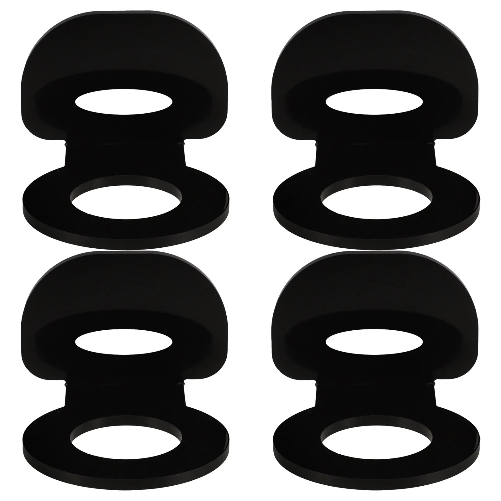 

4Pcs Tennis Ball Display Stand Wall Mount Rack Multi Sport Baseball Softball Golf Ball Storage Shelf Sports Room Decor Black