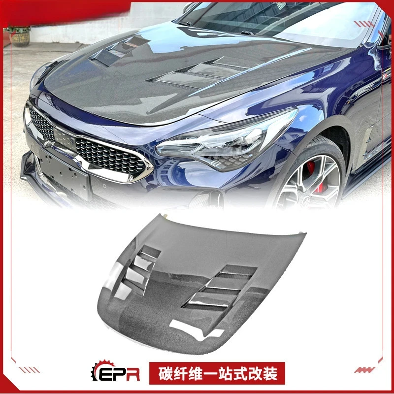

For Kia Stinger SAAR AM-Style Front Engine Hood (Carbon Fiber)