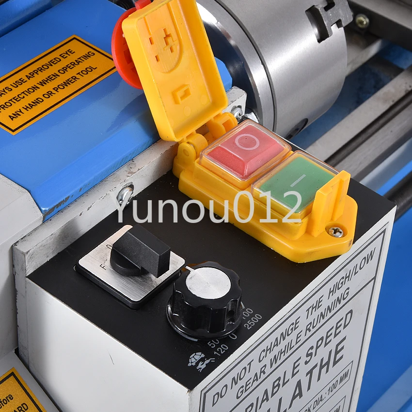 New 0618 110V/220V Mini Lathe Machine Benchtop Metal  Tool Household DIY Small Stainless Steel  Processing