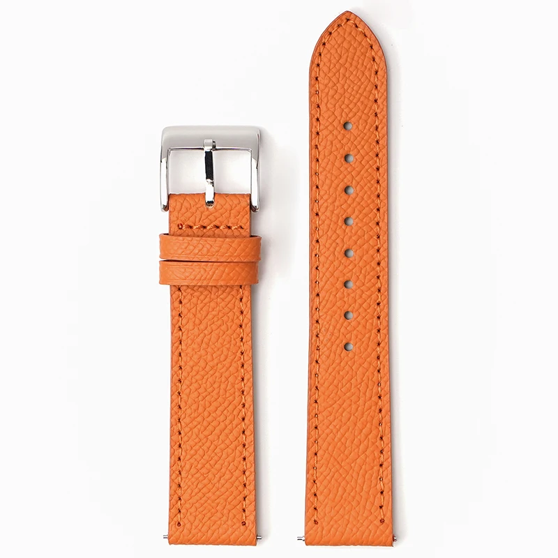 Epsom Uhrenarmband 18 mm 19 mm 20 mm 22 mm Kalbsleder-Uhrenarmband Schnellverschluss-Uhrenarmband Handgefertigter Armbandgürtel mit Palmenmuster – Detail 20