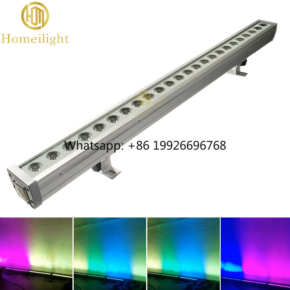 

Outdoor IP56 24Pcs 3W DJ Uplights RGB LED Bar up Lights for Weddings NIght Club DJ Party Lights