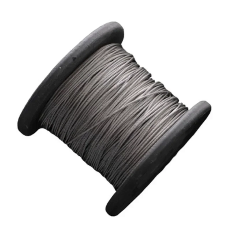 50 meters 0.5-3mm PVC Coated Flexible steel wire Rope Soft Cable Transparent Stainless Steel Clothesline