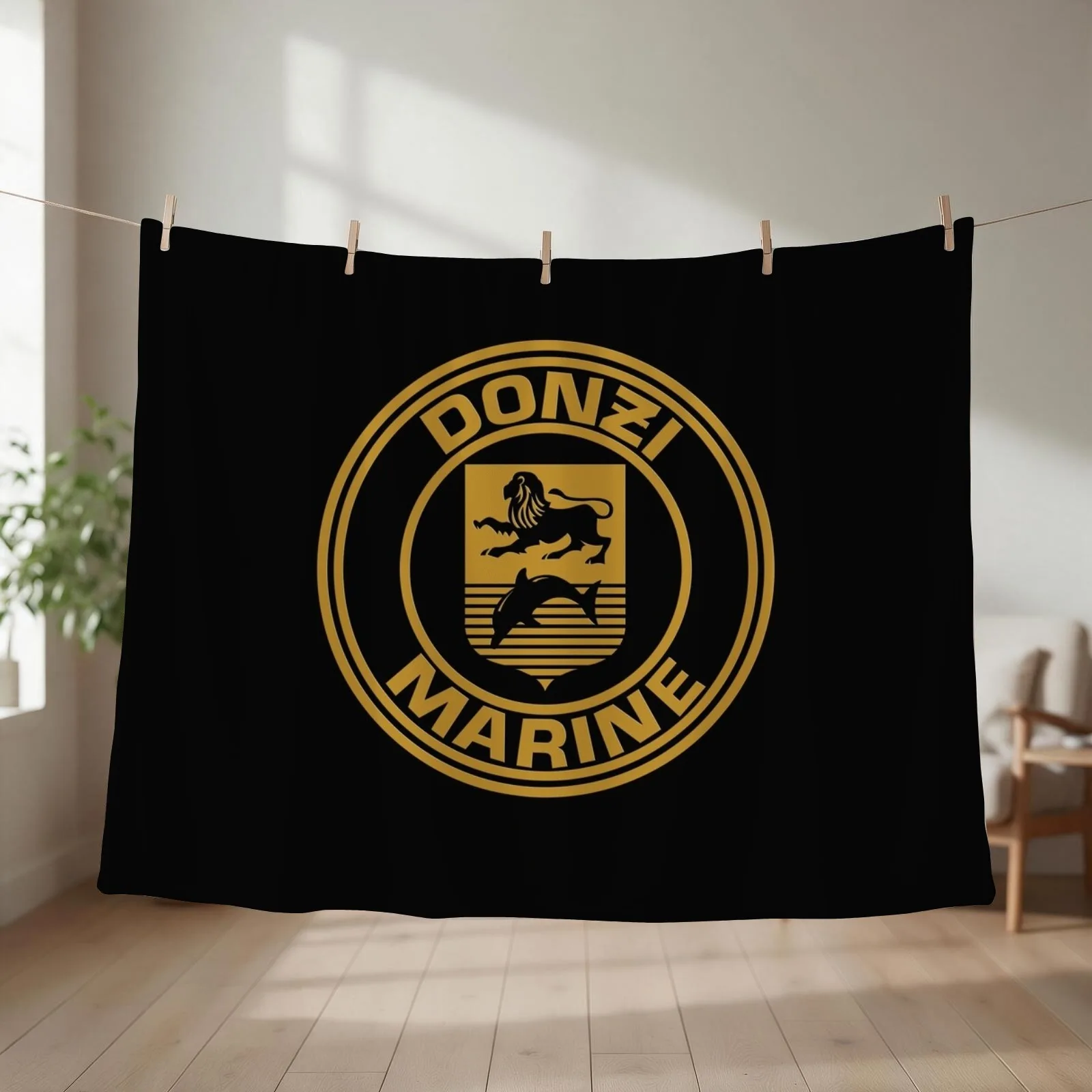 DONZI YACHTS Throw Blanket couch cozy soft plush fuzzy picnic outdoor blanket