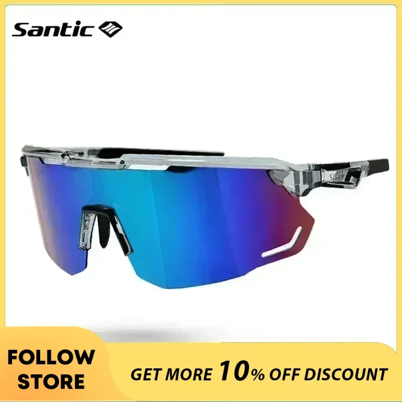 Santic Cycling Glasses Outdoor Sports Sunglasses Men Women Eyewear Sport Polarized Glasses Road Cycling Protection Glasses