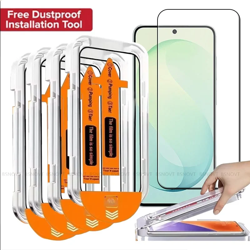 1/2/3/4 Stück für Samsung S26 FE Glas Samsung Galaxy S26 FE Panzerglas Einfache Installation Staubfrei Vollständiger Displayschutz