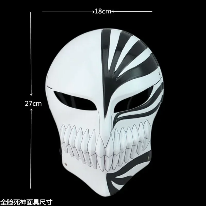 2025 Cartoon Death Ichigo Kurosaki Bleach Mask Christmas Dance Masquerade Party Cosplay Halloween Cool Mask Gift for Men Boy Toy