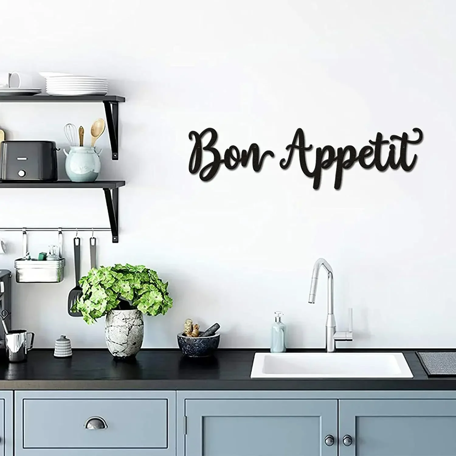 Hot Bon Appetit Wall Décor Bon Appetit Metal Wall Sign Farmhouse Kitchen Living Room Bedroom Wall Art