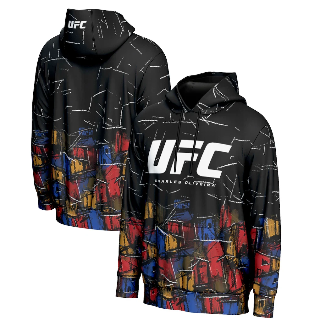 UFC الملاكم الأعلى تشارلز أوليفيرا هوديي الرجال النساء فضفاضة تنفس ملابس رياضية مريحة ملك Jujutsu لعب الأدوار هوديي