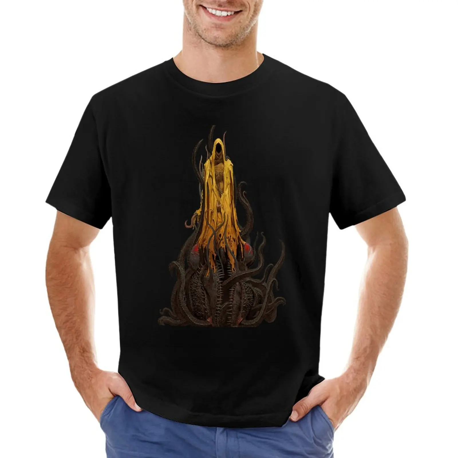 

H.P. Lovecraft - Hastur - The King in Yellow T-Shirt plus size clothes blacks plus size tops black t shirts for men