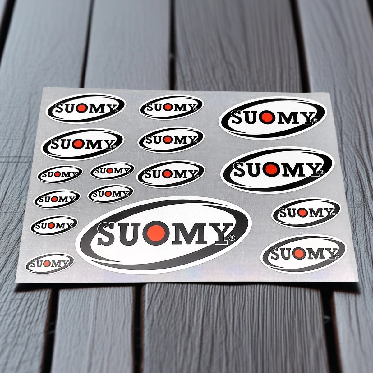 16Pcs Reflective SUOMY Helmet Sticker Sets High Quality Printed and Cut Decal Motorcycle Stickers