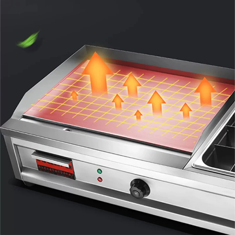 Multifunctional Home Electric Cooker Frying Pan + Deep Fryer in One; Multifunctional Oden Maker; Teppanyaki Grill; Noodle Cooker view 5