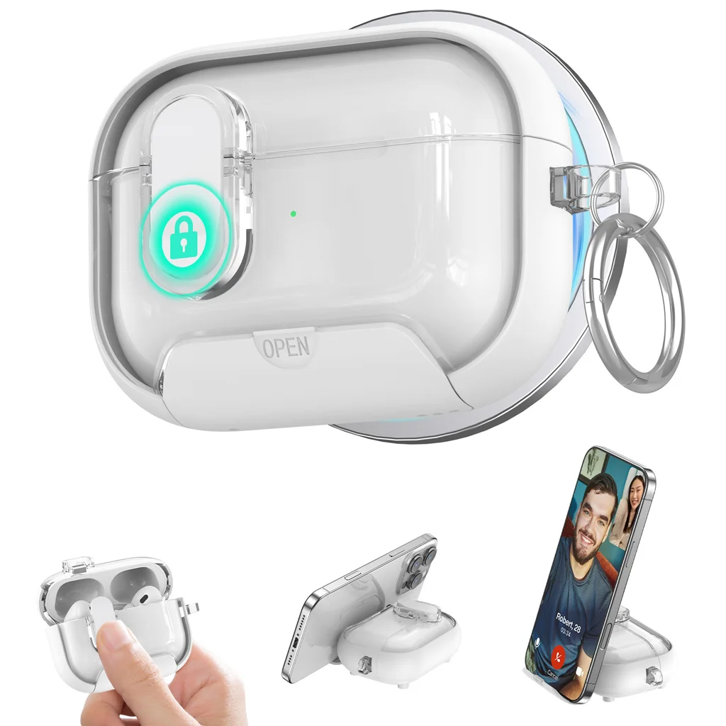 غطاء حماية لسماعات الأذن مقاوم للصدمات لأجهزة AirPods Pro 2 وAirPods 4، متوافق مع حافظة Apple AirPods Pro 2 Air Pods 4 #1