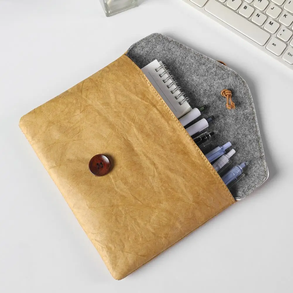 Multi-pocket Stationery Bag Document Folder Portable Document Organizer Tyvek Paper File Folder Waterproof Portfolio Envelope