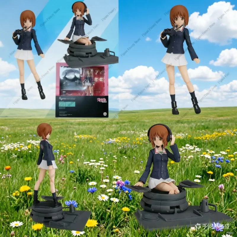 

Special Offer Original Max Factory GSC Figma 211 Nishisumi Miho and PANZER Animation Characters Action Figure 12 cm