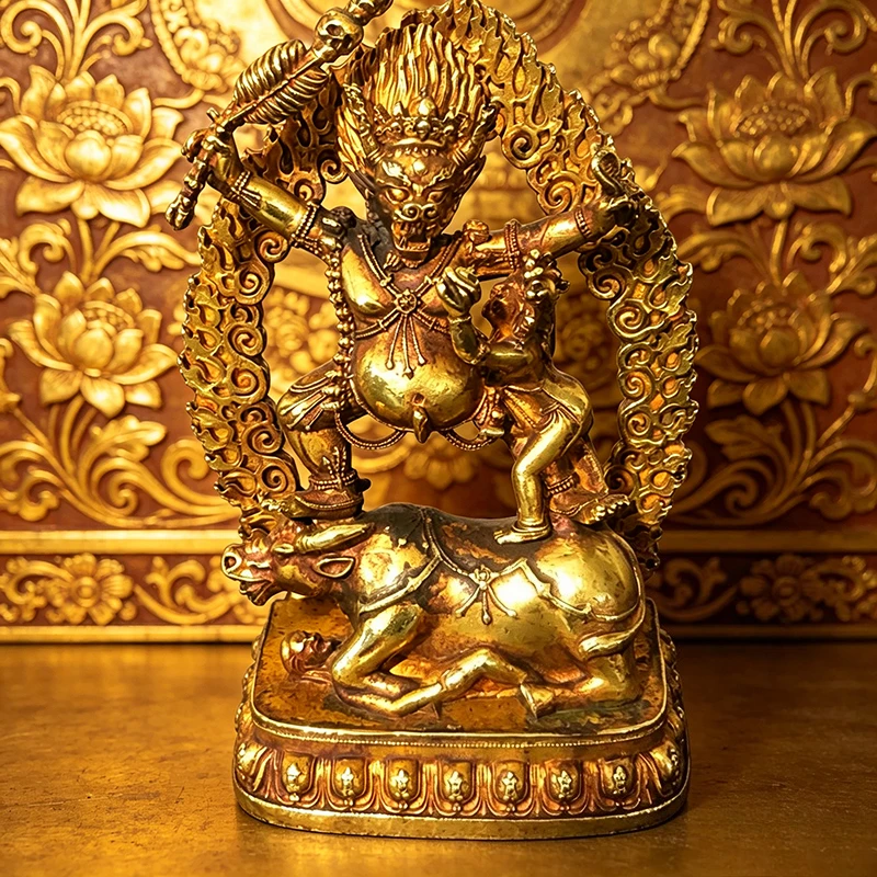 Tibetan Buddhism Protector Statue Tantric Buddhism Home Worship Yamantaka Buddha Statue Decoration Religious Ornaments Crafts