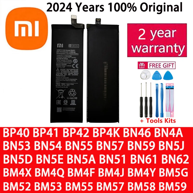 

Аккумулятор для Xiaomi Mi Redmi Note Poco CC9 K20 F2 F3 K30 M3 X3 9 9T 10 10S 10T 11 11T 11S 12 12T M4 K40 X4 X5 7 8 8A 8T Lite Pro