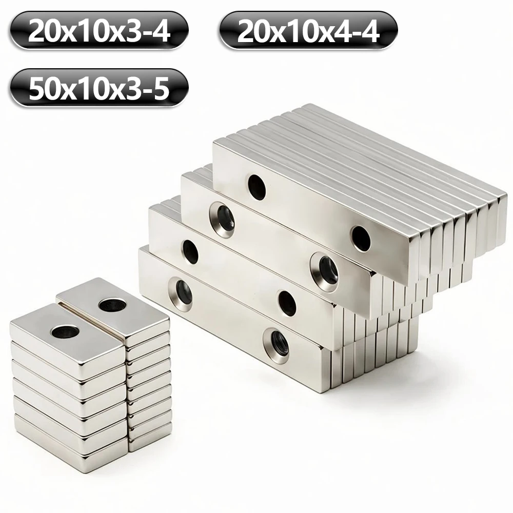 Neodymium Magnet N35 NdFeB 20x10x3-4 50x10x3-5mm Powerful  Block Magnets Square Super Strong Permanent Magnetic imanes