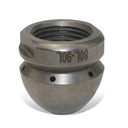 Drain dredging nozzle G1/2'' High Flow Pipeline Dredging High-pressure Water Gun Cleaning Gun Front 1 Hole Back 6 holes