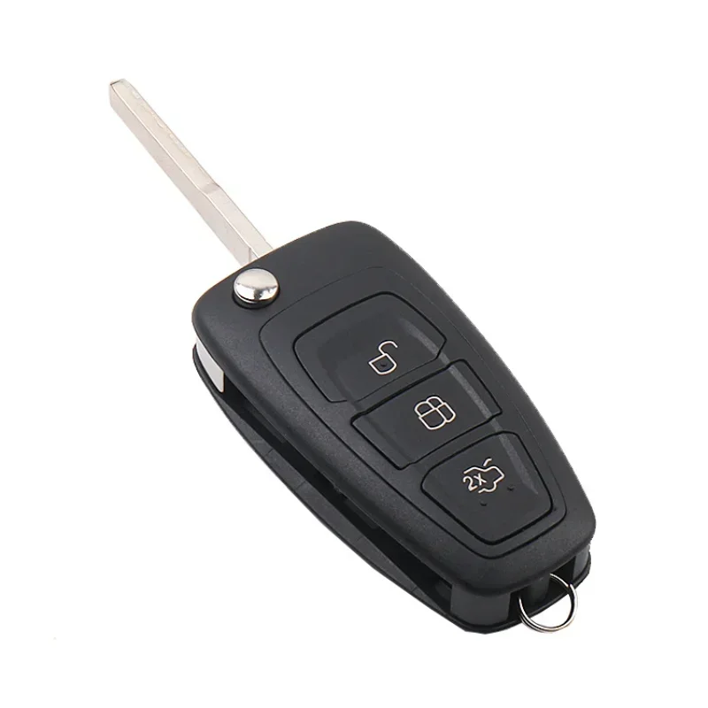 Remote Car Key Shell 3 Buttons For Ford Ranger 2011 2012 2013 2014 2015 Focus C-Max Mondeo Kuga Fiesta Titanium HU101 FO21 Blade