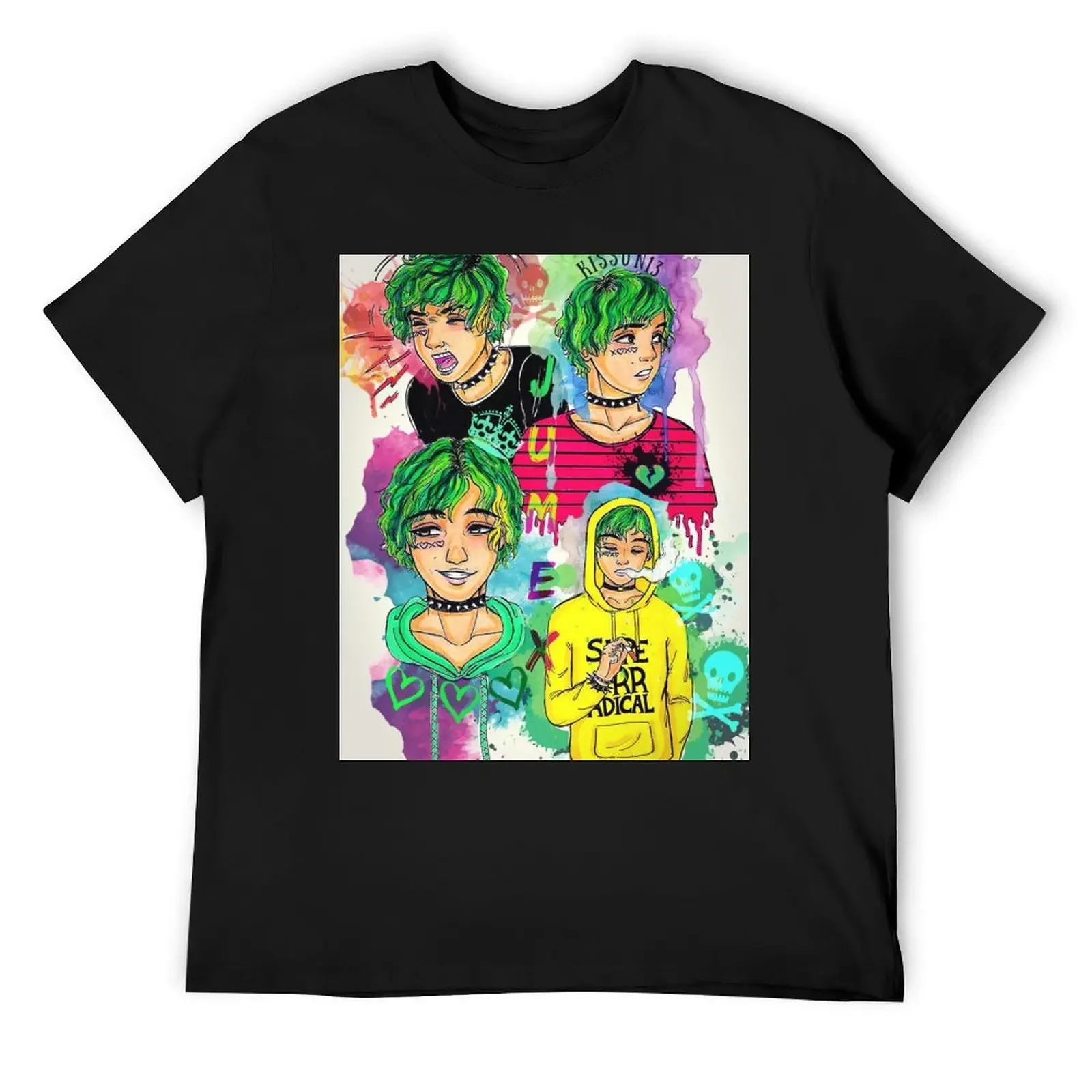 

jumx rapper T-Shirt blanks vintage t shirts Blouse cotton t shirt men