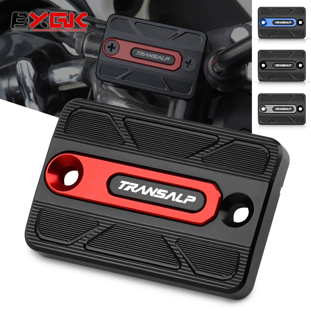 Para HONDA TRANSALP XL 600 650 700 V XLV XL600V XL650V XL700V cubierta de depósito de líquido de frenos delantero de motocicleta tapa de tanque de aceite de cilindro