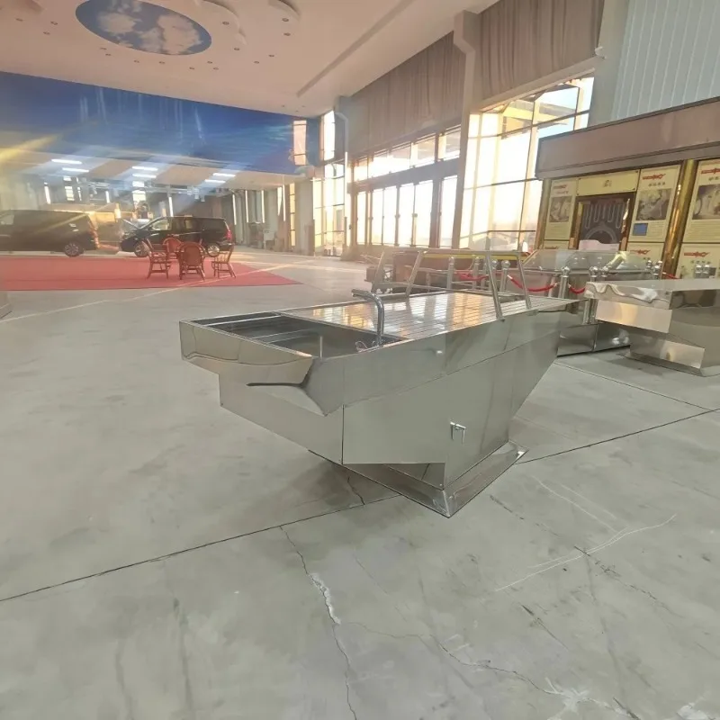 Customized Dissection Table With Protective Frame Integrated Water Basin Mortuary Autopsy Workstation For Hospital