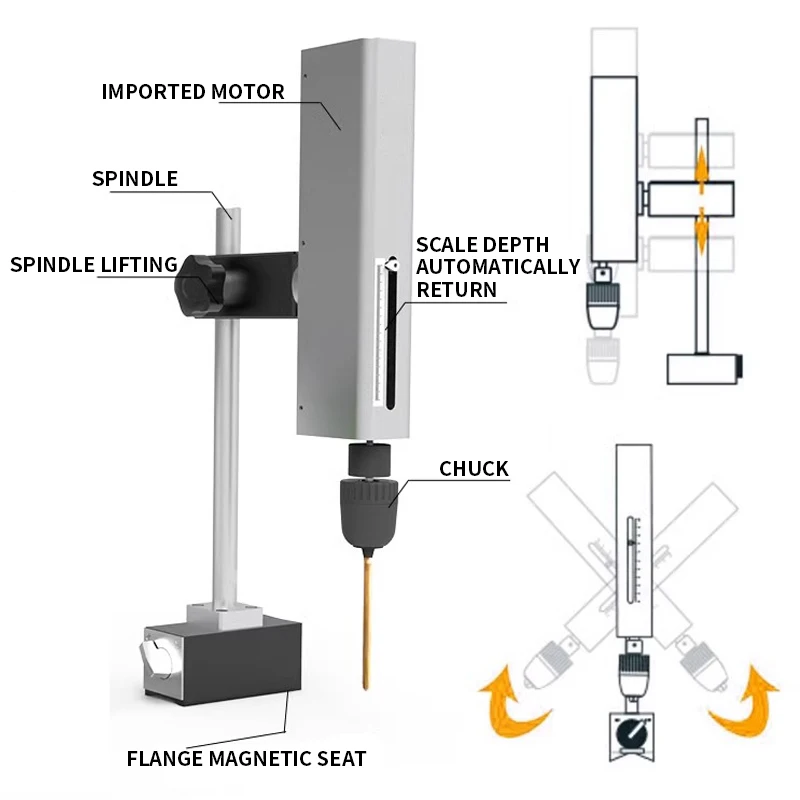 Take off the tap screw drill bit tapping machine electric pulse piercing machine EDM drilling machine