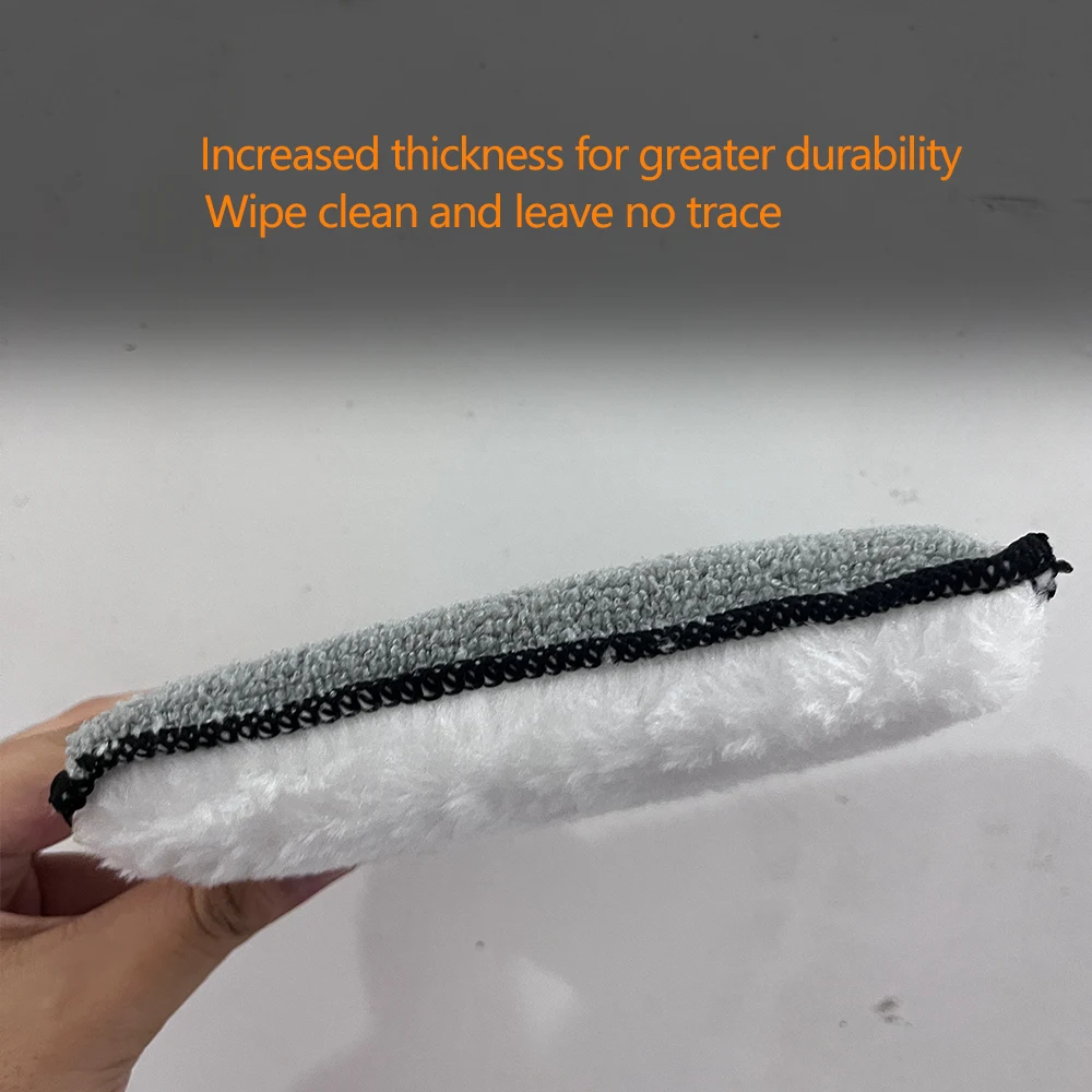 Double Side Car Interior Scrubbing Sponge for Leather Interior Car Wash Pad No Scratch Car Microfiber Scrubbing Sponge