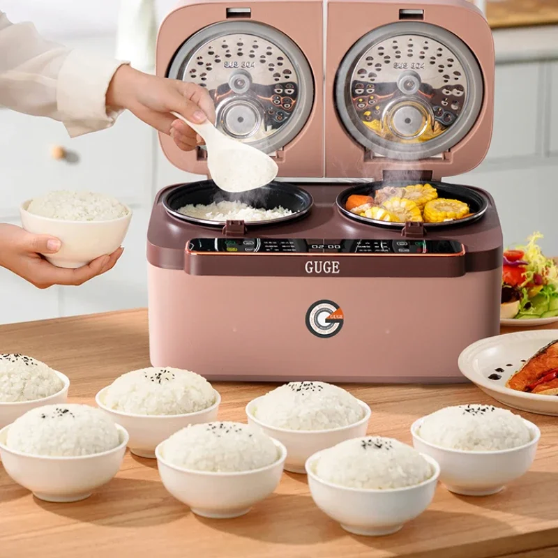 Rice Cooker Double Liner Double Pot Integrated Multifunctional New Homehold Low Sugar Rice Soup Separation  Food Warmer