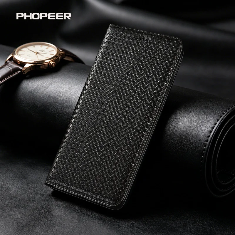 

Luxury genuine leather Grass mat texture flip case for Samsung A04 04S 04E 14 24 34 54 05 05S 15 25 35 55 4G 5G Flip magnetic ph