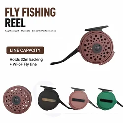 Aventik Automatic Fly Fishing Reel Super Light Nymph Fishing Reel European Design Graphite Fly Reel with Extro Spool Mesh Bag