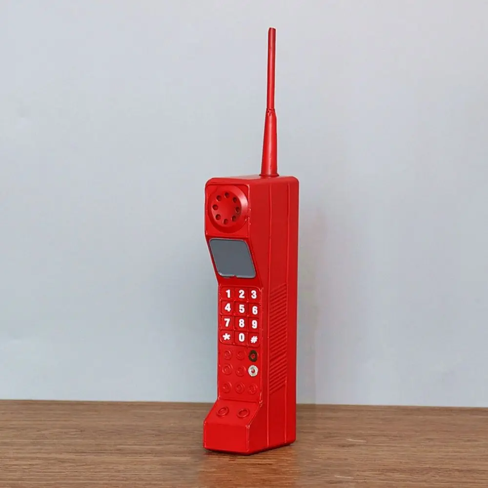 Modelo de teléfono Vintage de simulación, teléfono móvil antiguo, accesorio de teléfono Retro, Material de hierro, teléfono de mano